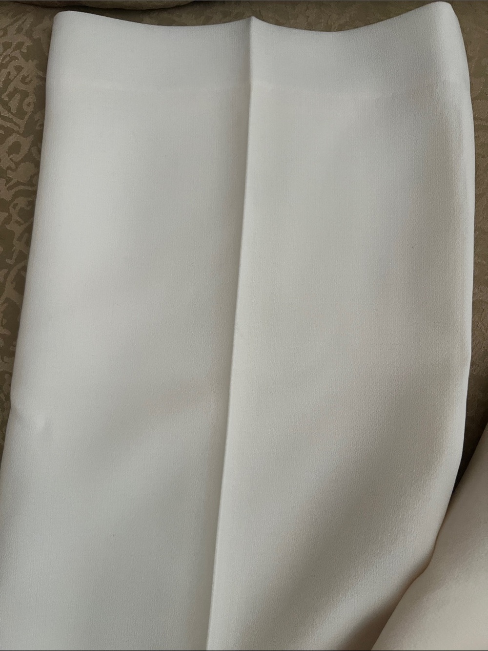 Women's High-Waist White Tailored Dress Trousers - Picture 4 of 4